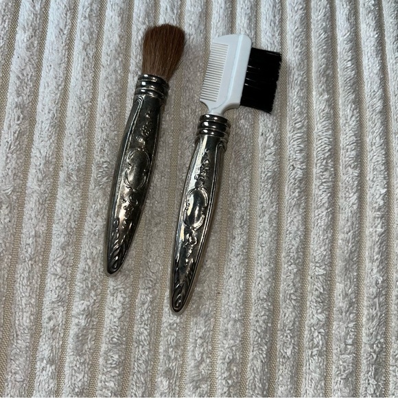 Jewelry - Antique Vintage Elegant Silver Grooming Brush Makeup Set